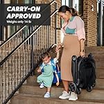 Baby Jogger City Tour 2 Eco Collection Stroller, Lightweight, Easy-Fold, Adjustable Calf Support - Eco Black - Image 2