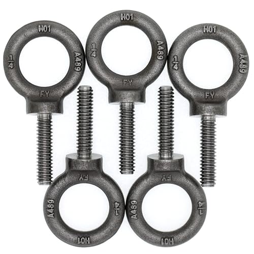 Image of 5 Pcs Lifting Shoulder Eye Bolts 1 /4 inch-20 X 1