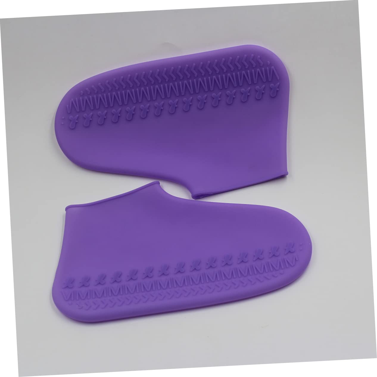 SUPVOX Couvre Chaussures Silicone Imperméable Antidérapant et à Lusure pour Homme et Femme Protection Pluie Réutilisable Protège Chaussures Boue et Eau pour Randonnée Couleur Aléatoire