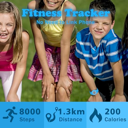 Image of Kids Watches for Girls Boys Digital Sport Watch with Step Counter Pedometer Vibration Alarm Clock, No App Waterproof Fitness Tracker Kids Watch Boys Girls Teens Students Ages 5-16