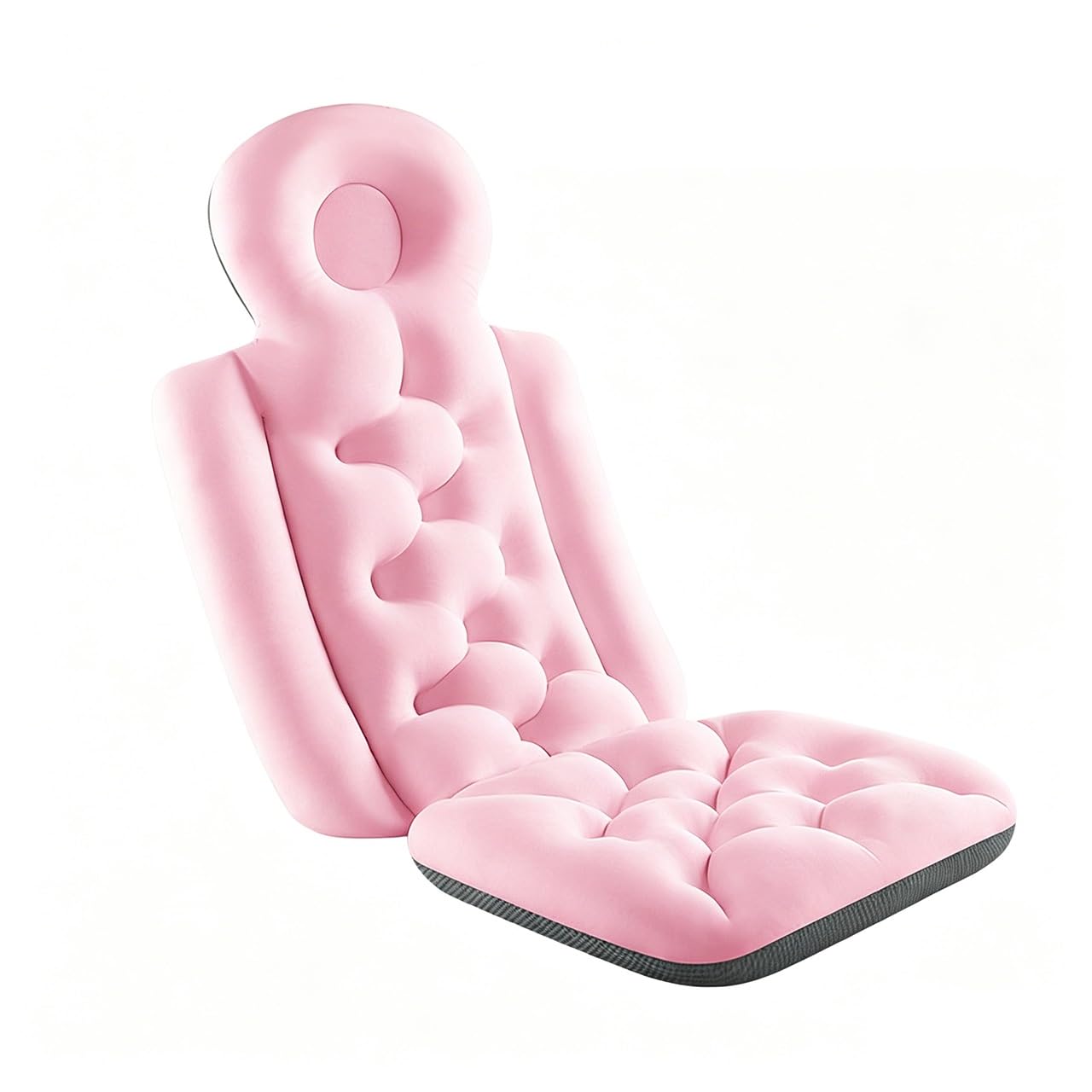 Almohadas De Baño For Bañera,Cojín De Baño Plegable Antideslizante,for Soporte Cabeza Y Cuello, Cojín Ergonómico For Reposacabezas De Secado Rápido, Accesorios De Baño, 93x40cm(Pink)