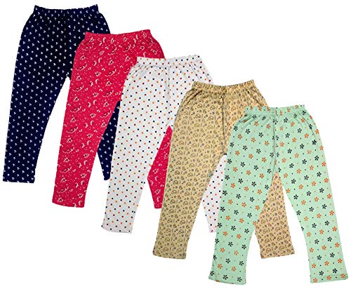Image of indi weaves Girls Super Soft Cotton Solid Capri Pants Pack of 2