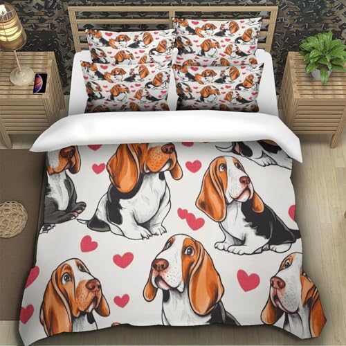 Housses de couette ours microfibre 260x220 cm avec taies