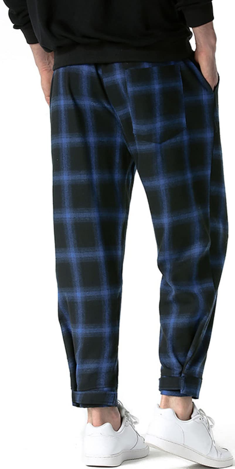 Pantaloni A Righe Da Uomo,Alla Moda Pantaloni Di Tuta A Sezione,Sottile Uomo Pantaloni Da Jogging Slim Fit,Con Tasche Pantaloni Eleganti Slim Fit Laterali 4,3XL