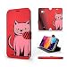 Produktbild MOBIWEAR | Slim FLIP Case | Kompatibel mit HTC U11, Made in EU handyhülle, Premium Schutzhülle, Transparent TPU Silicon, Book Style Hülle, Tasche - VP54S