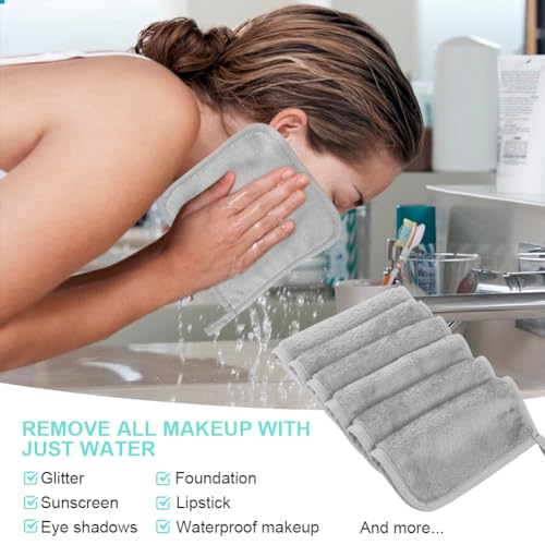 URAQT 6 Pack Face Cloths Make Up Remover - Image 4