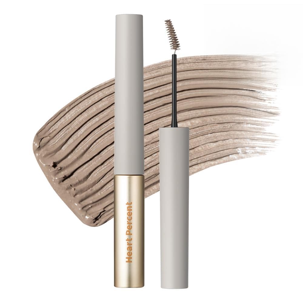 Heart Percent Dote On Mood Fake-Up Browcara - Waterproof Volumizing Tinted Brow Gel, Long Lasting Fast Fix Ultra-Fine Eyebrow Coloring Mascara, 0.56 oz (16g), 05 Stone Ash 05. Stone Ash