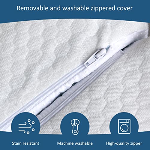Waterproof Replacement Cover For 4-Inch Tri-Fold Mattress (Only Cover), Bamboo Tri-Fold Mattress Protector 39 X 75 Inch, Ultra Soft Breathable Bed Mattress Cover For Comfort & Protection #TOP4