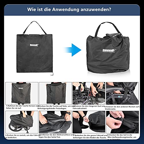 SUNTTELF Ultraleichte Faltbare Fahrradtasche 20 Zoll Fahrrad Tragetasche Reise Tragetasche Fahrrad Transporttasche für Auto Zug Flugreisen tragbar (Typ 3-20 Zoll)