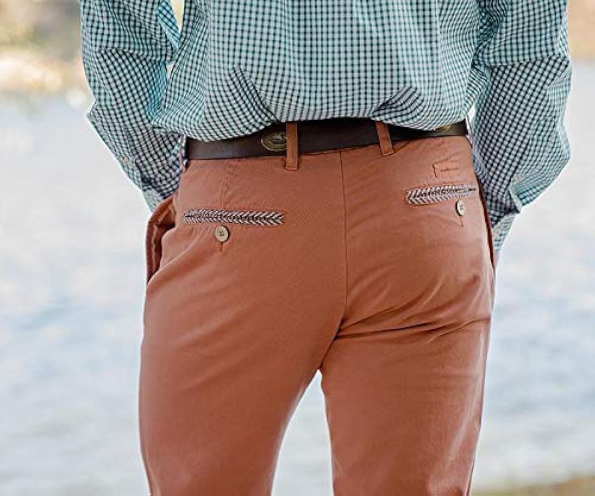 Southern Marsh The Seawash Grayton Twill Pants, Burnt Orange
