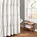 Lush Decor Darla Shower Curtain, 72 by 72-Inch, White