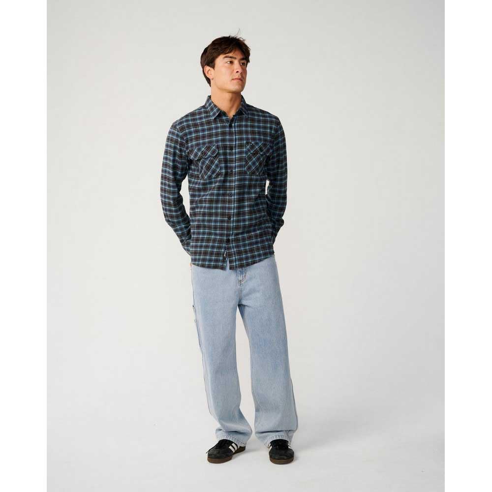 RIP CURL Camicia A Maniche Lunghe Classic Surf Checked in Flanne M
