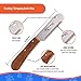 Elmax Pro Professional Stripping Knife for Dogs, Best for Removing Unwanted Undercoat, Blades are Made of Stainless Steel with Wooden Handle Grip (Right-Handed, Rosewood)