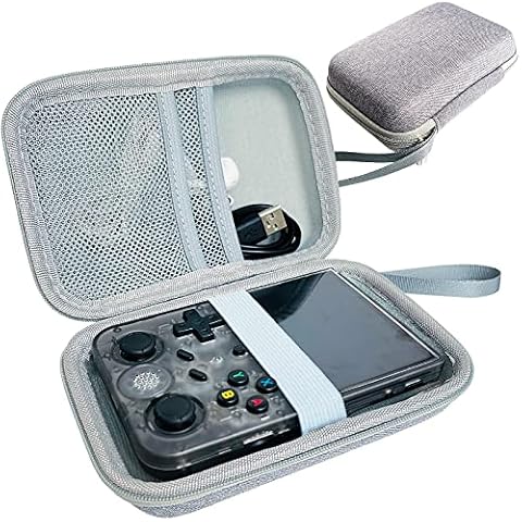 RAWECUD Hard Carrying Case for RG353V Handheld Game Console, RG353V Portable Game Console Storage Case (Only RG353V Case) Cover