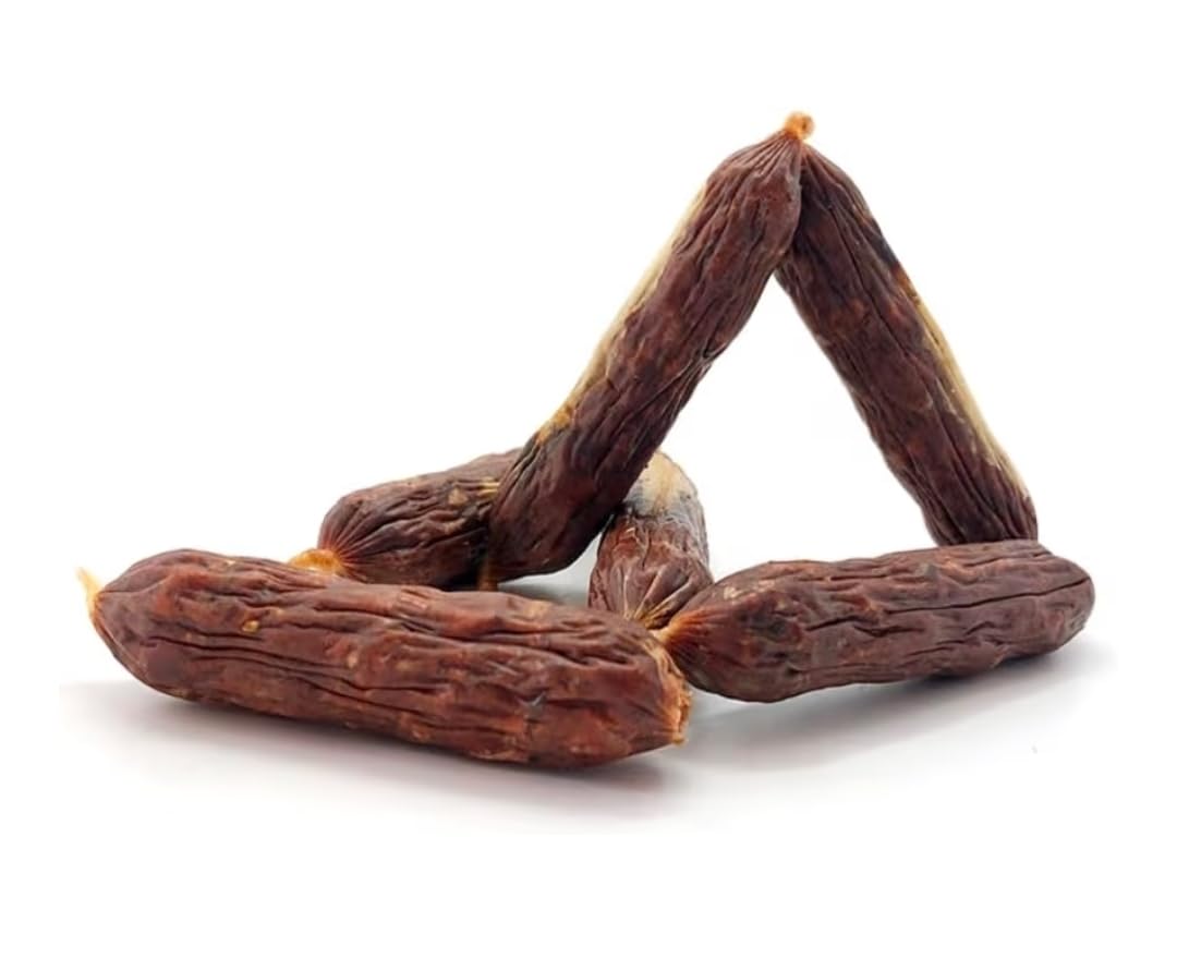 Salsicce di prosciutto,scatola da 200 pezzi-snack naturale per cani