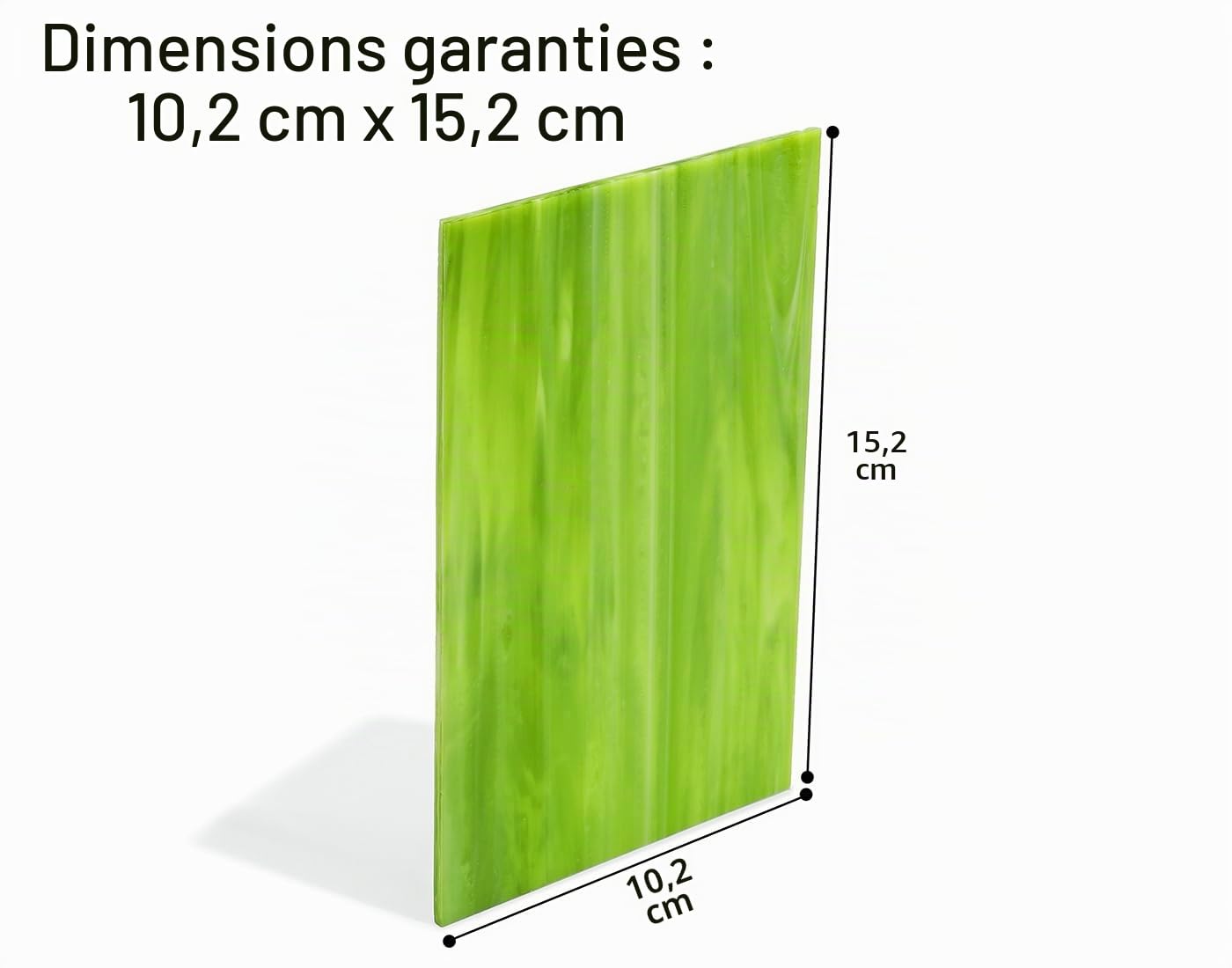 Lot de 40 feuilles de vitrail de 10,2 x 15,2 cm, assortiment de couleurs vives et textures, feuilles de mosaïque irisées, opaques et transparentes pour travaux manuels en mosaïque