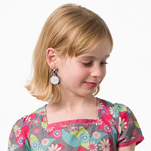 20 Pairs Clip on Earrings for Girls Kids-Princess Play Jewelry Clipon Earrings Set for Teens-Colorful Flower Resin Earrings Lifelike Cute Fruit Earring set for little Girls Toys Gift - Thumbnail 4