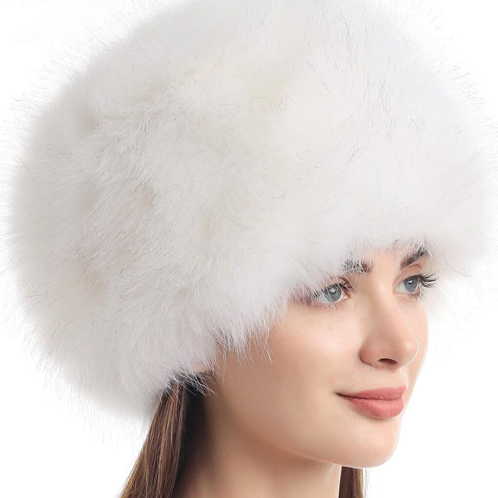 Gorro de Nieve de Invierno a Prueba de arañazos con Textura de Gama, Amplia aplicación, Gorros con Pelo de Pelo Esponjoso, artesanía Exquisita para Diario