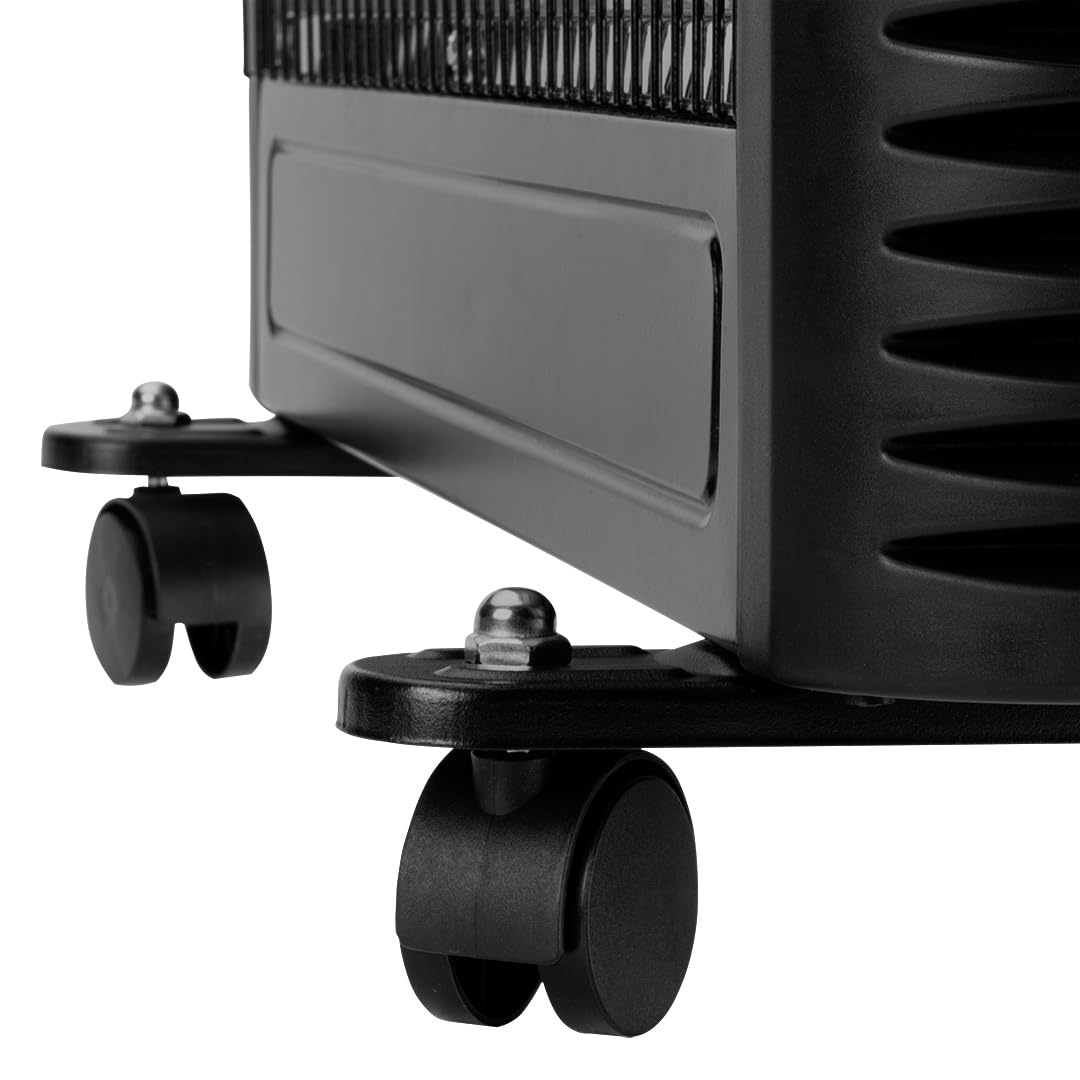 NEO TOOLS Kwarcowy promiennik stojący na podczerwień, ogrzewanie na podczerwień, grzejnik w kilka minut na temperaturę roboczą, praktyczny grzejnik, grzejnik na podczerwień (600 W/1200 W)