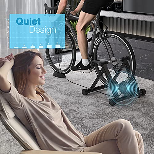 image for Bike Trainer Stand, Stationary Bike Stand Magnetic Flywheel with 6 Lev
