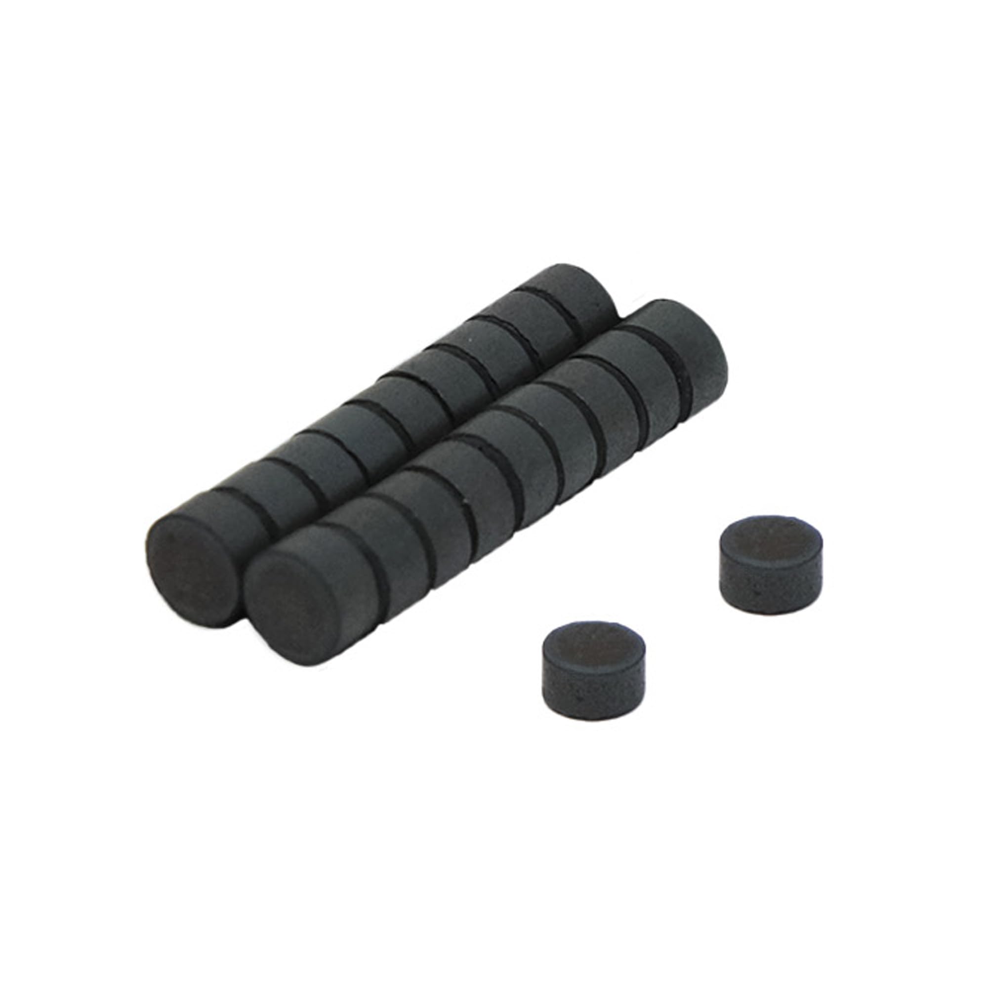 Y10 Ferrite Magnets for Arts, Crafts, Model Making, DIY and Hobbies - 6mm dia x 3mm thick - Pack of 20
