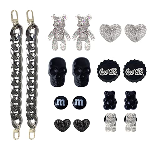 Shoe Charms for Clog Sandals, Shoe Charms for Crocs Shoe, Shoe Decoration with Chains Accessories for Women and Girls
