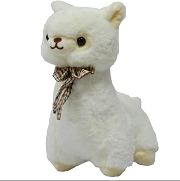 Sevimli Pelu  Lama Oyuncak, 35 cm, Beyaz, Uyku Arkada m