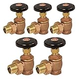 Midline Valve 6I342-5 Steam Radiator Valve; Air Vent Temperature Control; 1 in. FIP x Male Union;...