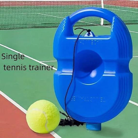 Image of Tennis Trainer Pack of 1 | Rebound Ball with String Tennis Trainer Set | Self Tennis Practice Ball with String Cricket Trainer | Rebound Ball with Rope Fill Sand or Water