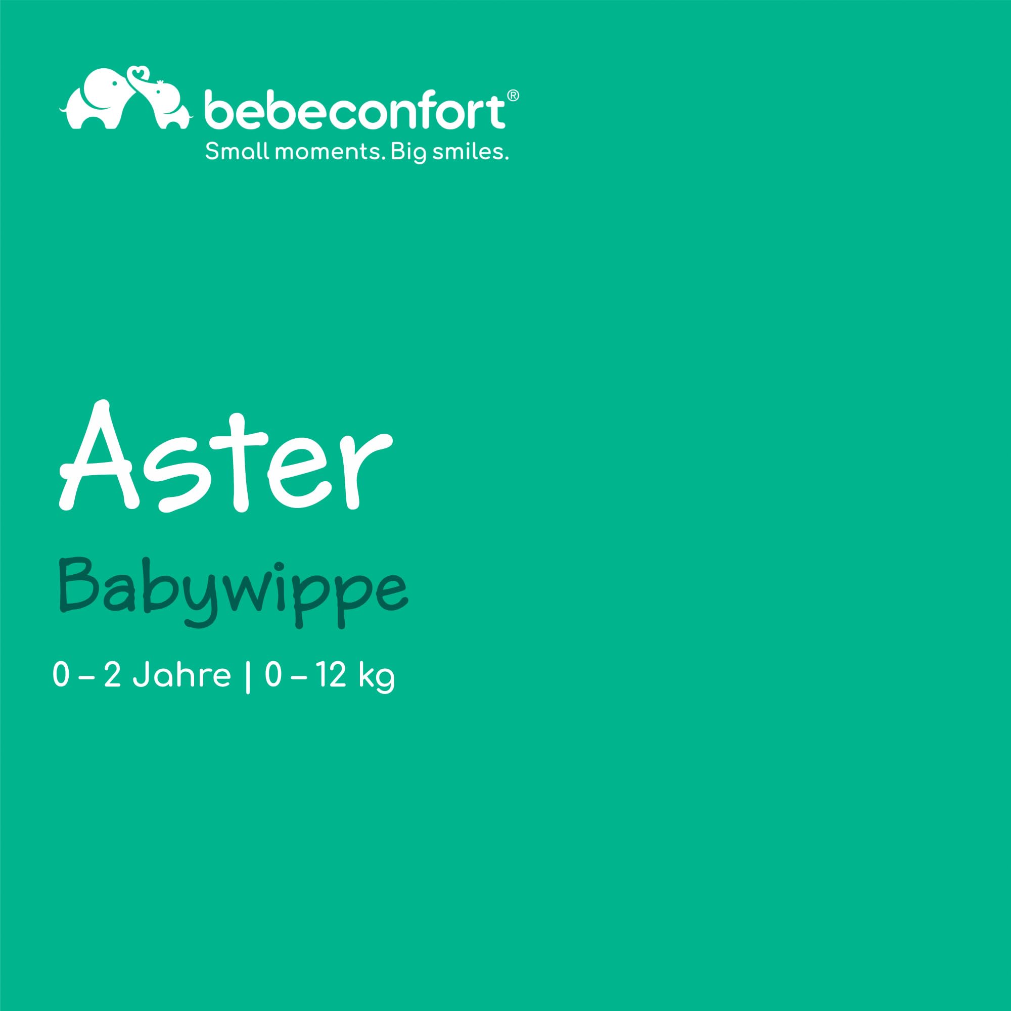 Bebeconfort Aster, Babywippe, 0–2 Jahre, Leichtgewicht (2,7 kg), ultra-kompakt zusammenklappbar, verstellbare Rückenlehne, Polsterkissen, abnehmbarer Spielbogen, 3-Punkt-Gurt, Tinted Graphite