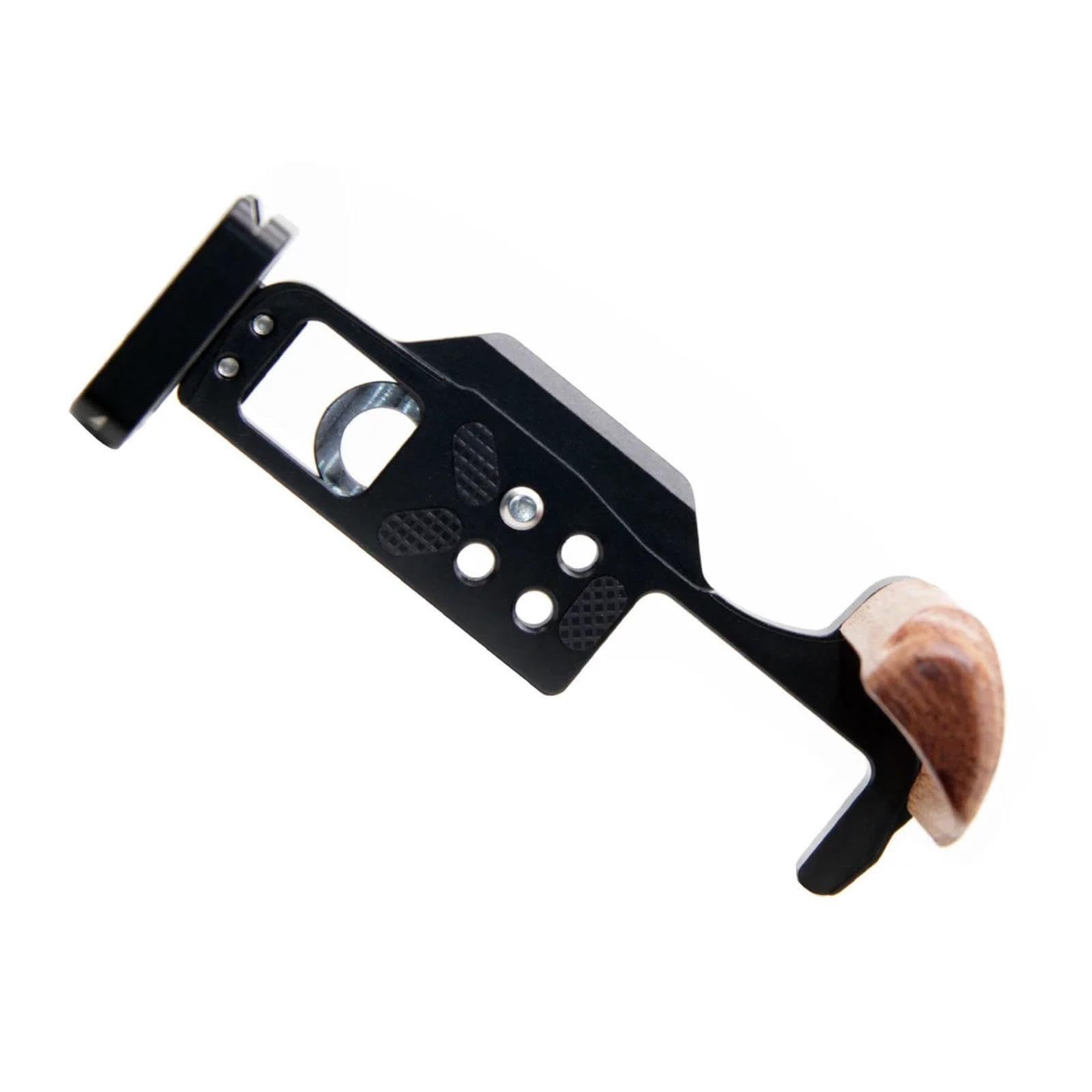 Piastra L a sgancio rapido, compatibile con Olympus, EM10IV | Base QR con manico in legno, staffa impugnatura, supporto treppiede, foro 1/4in, porta cold shoe