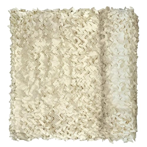 GZDXBF Malla De Camuflaje Personalizable - 150d Beige - Red De Camuflaje De Malla Doble para Caza, Decoración Militar, para Dar Sombra(Size:4x5m/13.1x16.4ft)