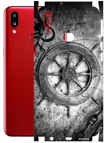 Image of AtOdds - Full Body Back Screen Guard Protector Film - Lamination Wrap Skin Sticker Compatible with Samsung Galaxy A10s | Scratchproof Matte Finish (Voyage)