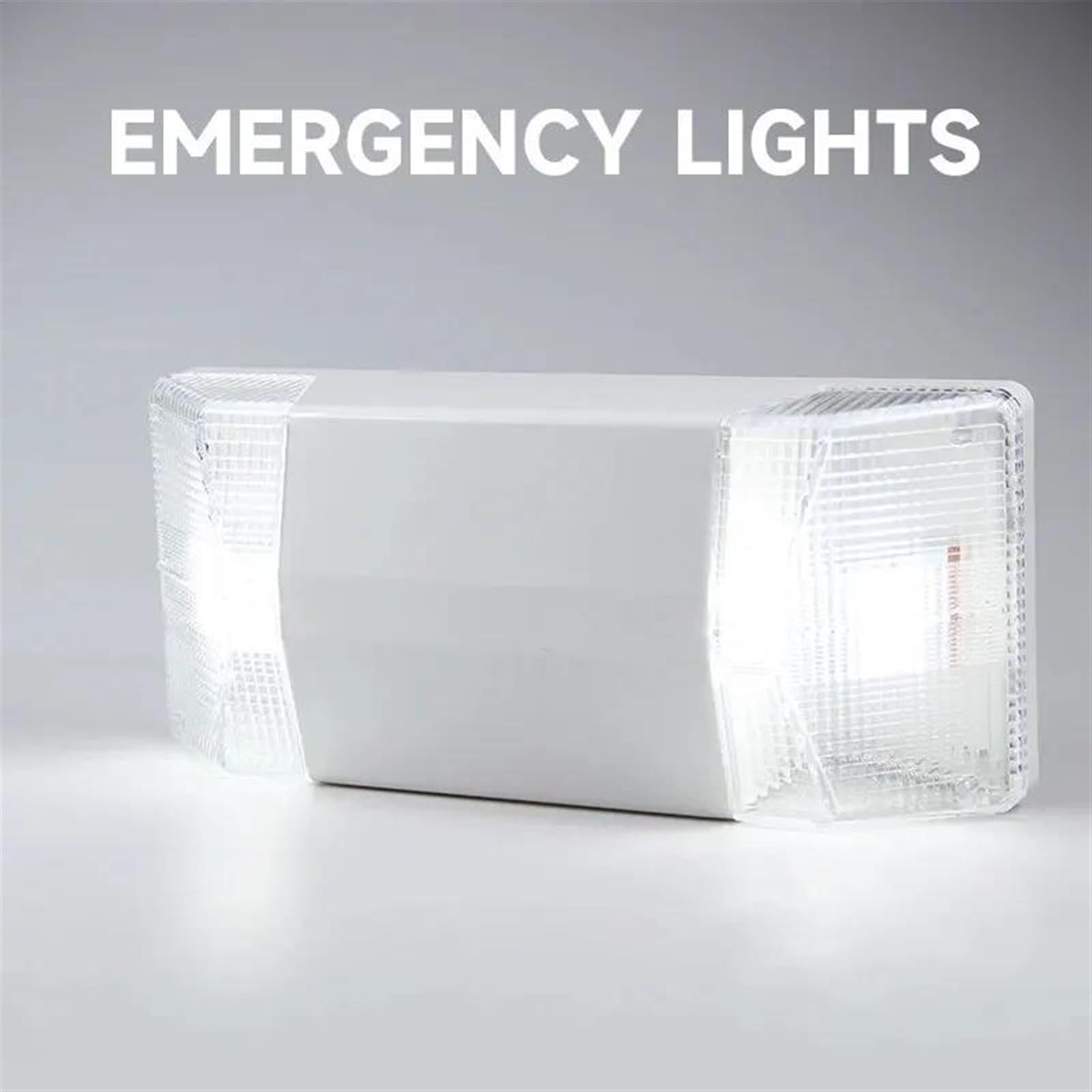 GaRcan Luminarias Emergencia Contra Incendios Recargables Iluminación Opaca Luces Emergencia Doble Cabezal Lámpara Salida Habitación Montada En La Pared Indoor Wall Light/Lamps Wall lamps/Light