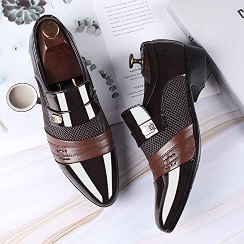 Hbeylia Men's Oxfords Dress Shoes Classic Fashion Formal Pu Leather Tuxedo Oxford Wingtip Dress Shoes For Men Business Office Work Wedding Party3
