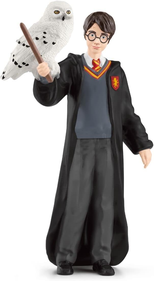 SCHLEICH 42633 Harry Potter and Hedwig, from 6 years WIZARDING WORLD - Figurine, 4 x 2.5 x 10 cm
