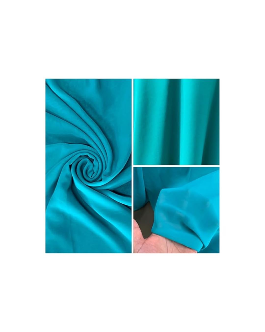 Georgette Fabric - Light Blue Colour | 1/2/3/4/5 Meters | Ideal for Plazo Suits, Sarees, Kurtis & More | Suitable for Women, Men and Kids | Dress Materials-image-30