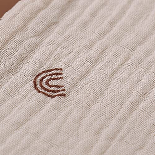 Reoyloep Muslin Cloths for Baby 1 Pack Muslin Squares 23x23cm/9.06"x9.06" Baby Burp Cloth Cotton Facial Towels Super Soft - Image 4