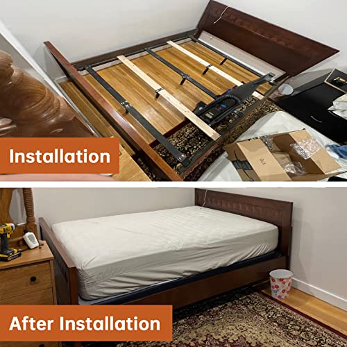 Ironwork 4Pcs Metal Adjustable Height Center Support Leg For Bed Frame, Bed And Sofa Furniture Cabinet Foot Legs Feet Support Heavy Duty, Platform Bed Frame Replacement Legs (7.08' To 13.3') #TOP4