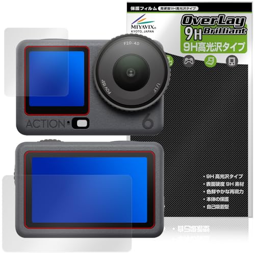 ~rbNX DJI Osmo Action 6 tg/A ʗp Zbg Ή ی tB dx 9H  PET KX̍dx {