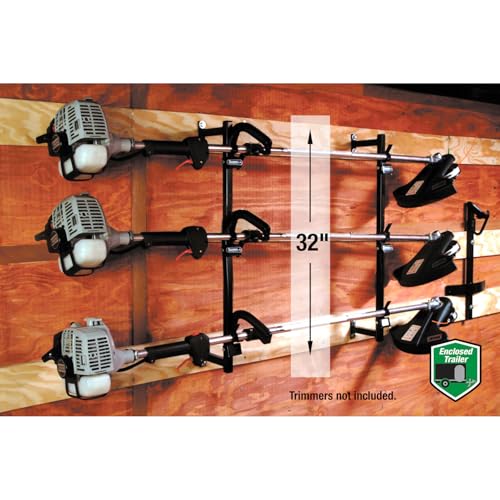 Image of Buyers Products LT12 Locking Landscape Trimmer Rack Holds 3 Tools