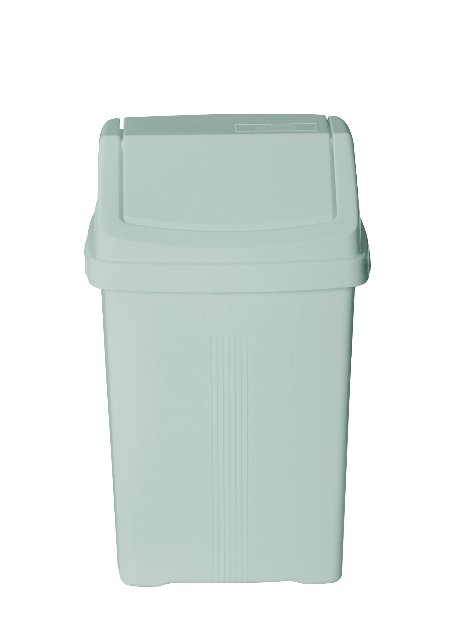 Eason Bros - 8L/25L/50L Litre Plastic Swing Bin Waste Recycle Bin Dustbins Kitchen, Bathroom Rubbish Trash Refused Bins Garbage Bin (8L, Silver Sage) — image 1