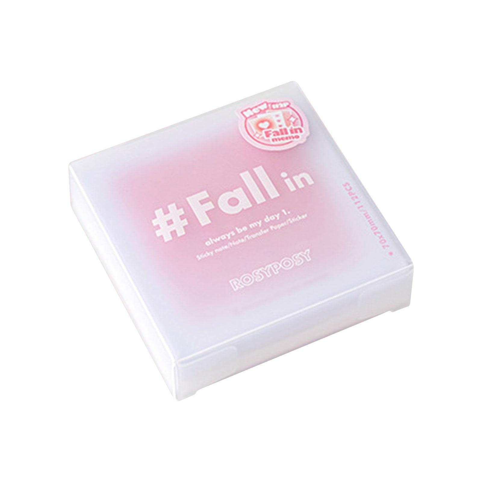 Bexdug Pink Sticky Notes - Pastel Color Memo Notepad | Aesthetic Short Note Journal Scrapbooking Suitable For, School Etc