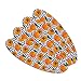 Citrus and Blue Dots Double-Sided Oval Nail File Emery Board Set 4 Pack