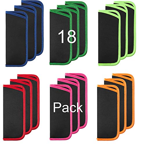 Image of TRIUMPH VISION 3 Pack Reading Glasses Pouch Soft Case Eyeglass Sleeve Slim | Alternative to Bulky Case in bag, Lightweight Lined Padded Protect Optical lens Slip in, Cute Pattern Portable for Daily Use