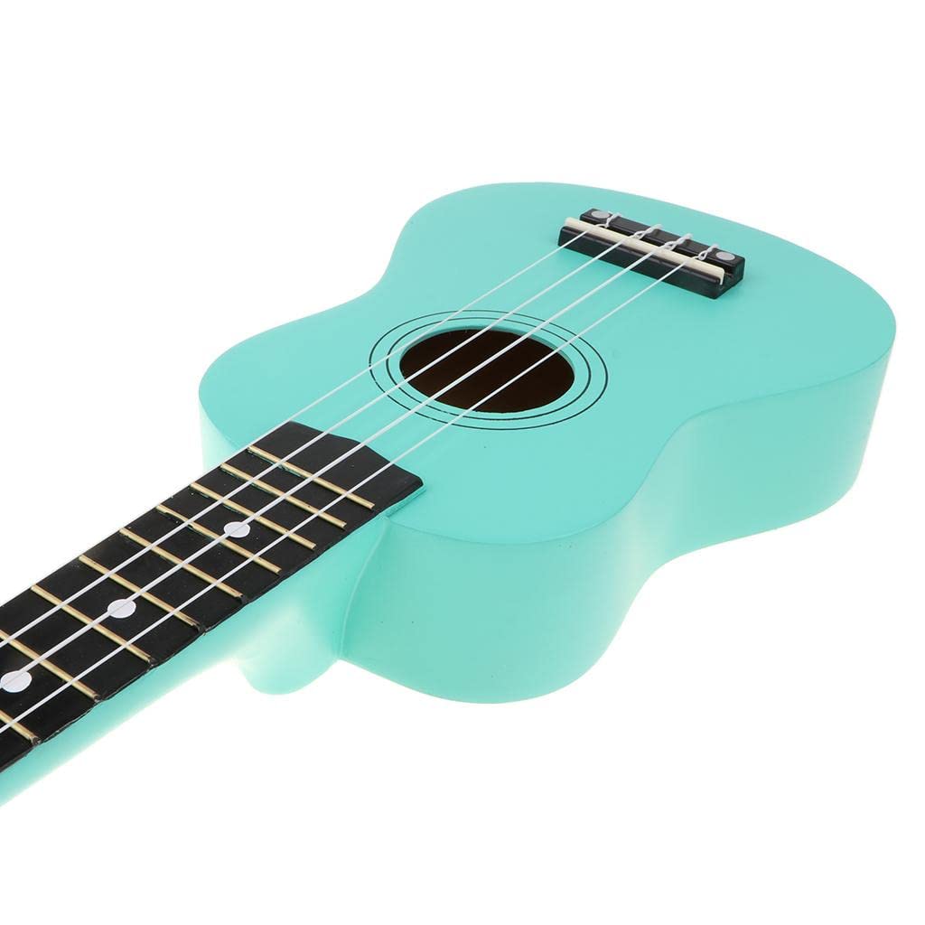 Ukulele Mini Chitarra 4 Corde Strumento Musicale Bambini Materiale Resistente con Corde in Nylon Adatto a Bambini Principianti Regalo Amici, Turchese