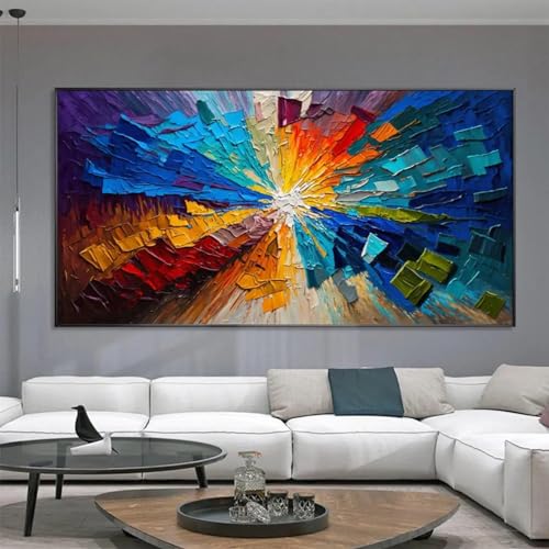 Grandes impressions et affiches abstraites pour habiller un grand mur vide de salon 70x140 cm