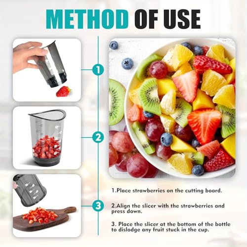 Cortador manual de frutas y verduras con contenedor miniatura 4