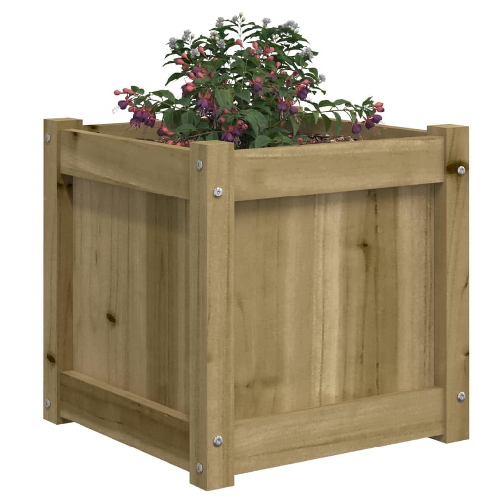 Vaso per piante fai da te in legno di pino massiccio, stile rustico, decorazione da giardino, 2 pezzi, in pino massiccio, per giardino e terrazza