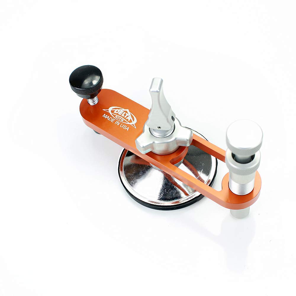 Delta Kits Professional Windshield Repair Bridge + Injector for Rock Chip Repair in Auto Glass Orange
